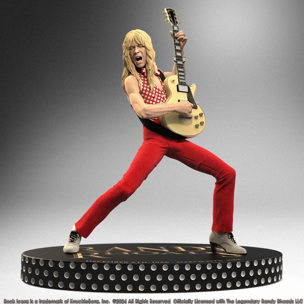 Randy Rhoads IV Estatua Rock Iconz The Early Years Red Version 24