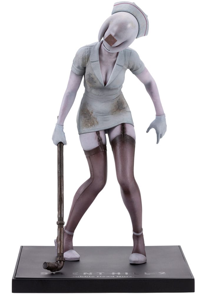 Silent Hill 2 Estatua Oshi Works PVC Bubble Head Nurse 22 cm