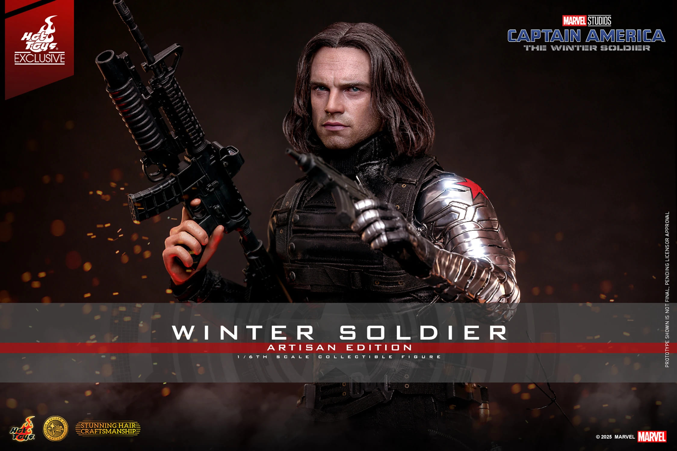 Figura Hot Toys Soldado De Invierno 1/6 - The Falcon And The Winter Soldier, Coleccionable