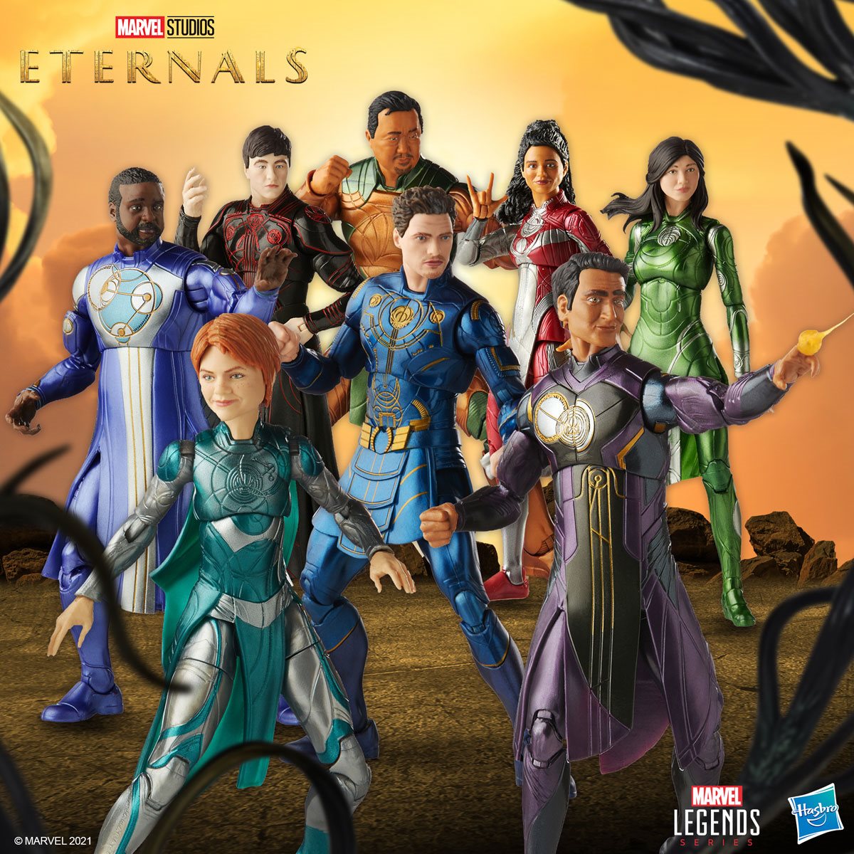 MARVEL LEGENDS ETERNALS AF SET (7) Hasbro