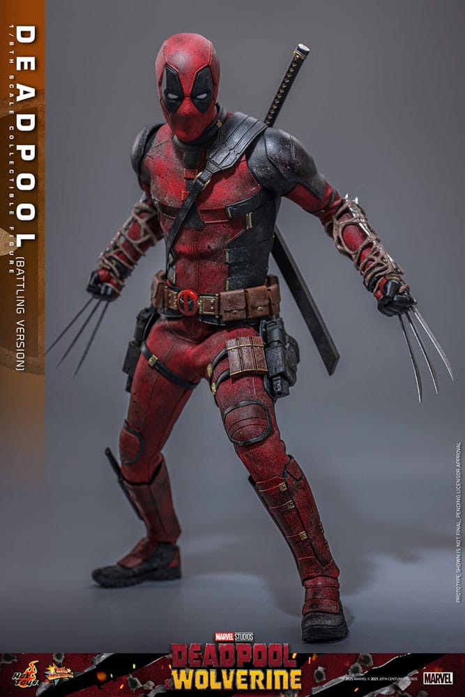 ホットトイズ デッドプール バトルダメージ Deadpool & LOBEZNO Movie Masterpiece 1/6 (Battling Version) 31 cm