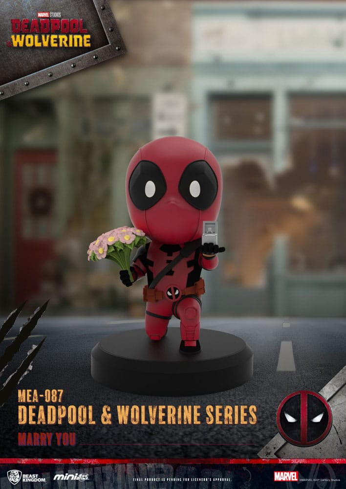 Deadpool 3 Pack de 6 Figuras Deadpool & Lobezno Series Mini Egg Attack Set 8 cm Beast Kingdom Toys