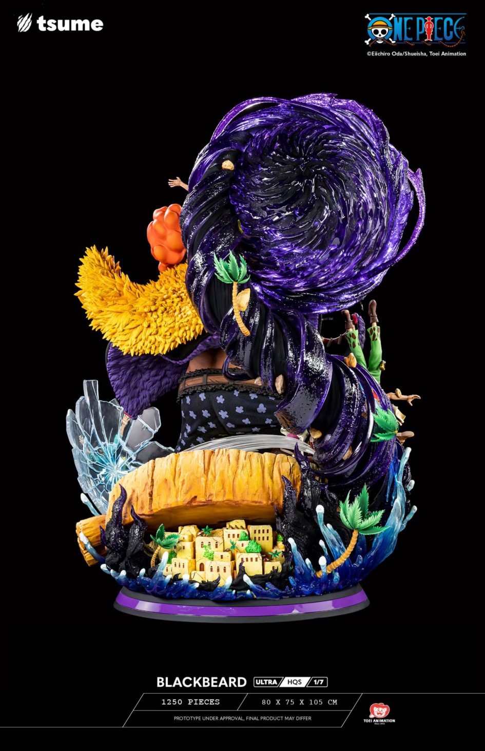 BLACKBEARD KUZAN TSUME ULTRA HQS ONE PIECE 1/7 ( 105CM GIGANTE )