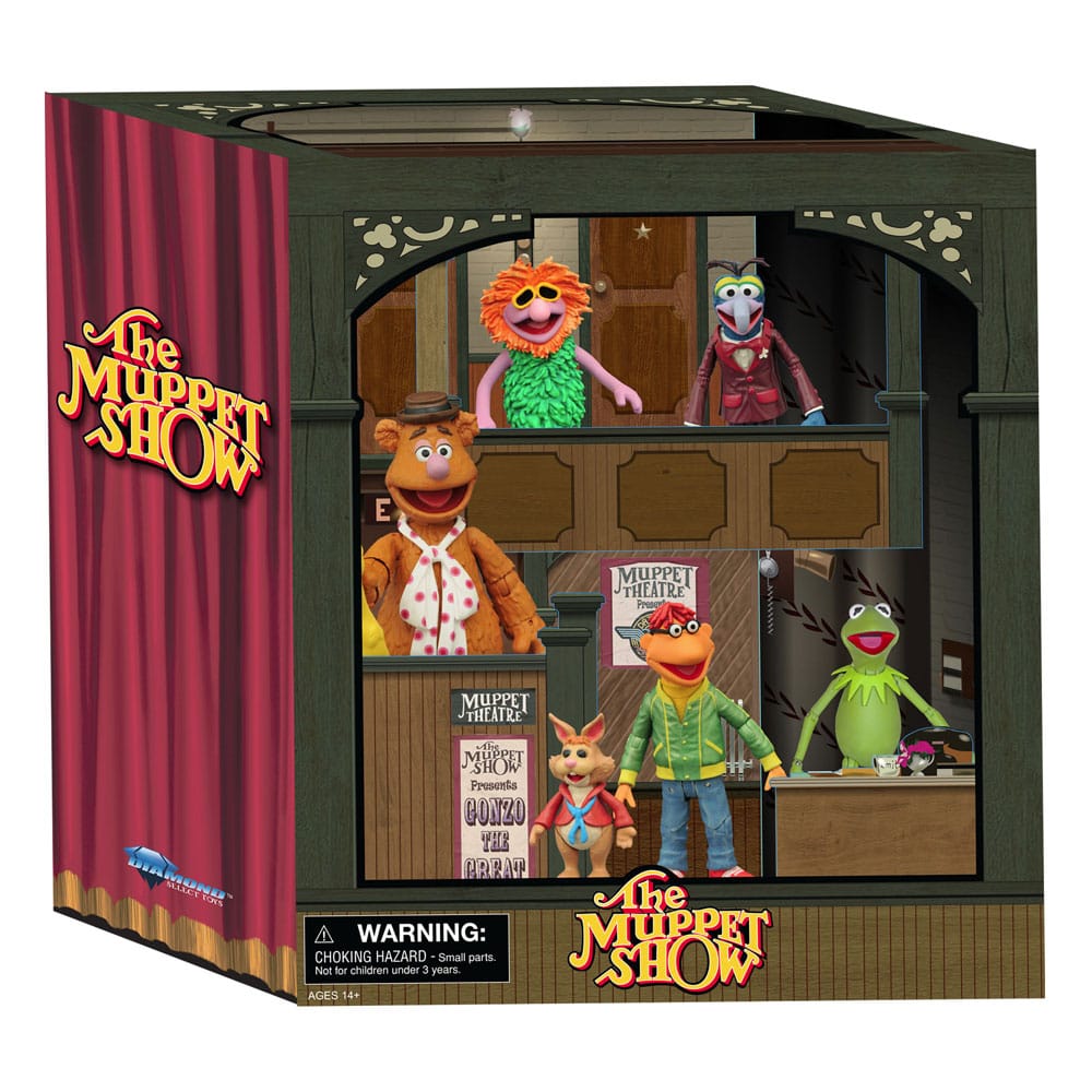 El Show de los Muppets Figuras Deluxe Box Set Backstage Diamond Select
