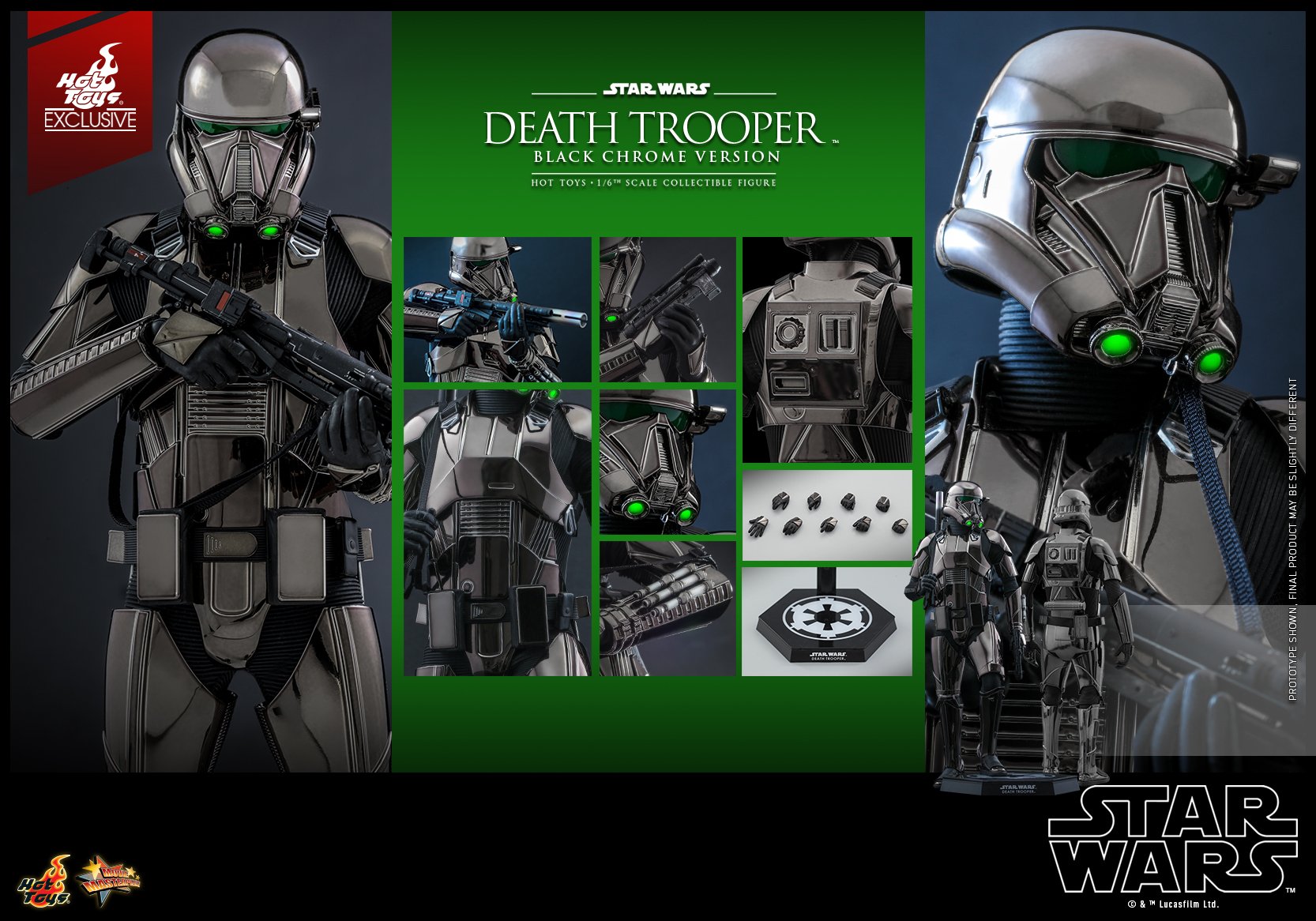 Star Wars Death Trooper (Black Chrome Version) HOT TOYS