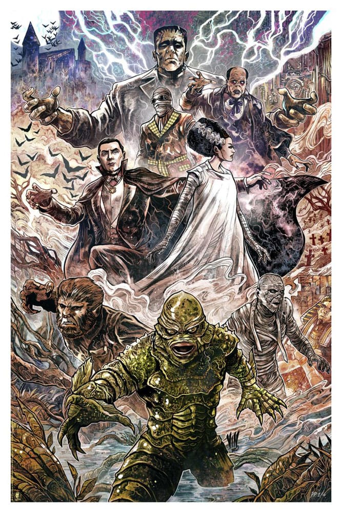 Universal Monsters Litografia Universal Monsters by Vincenzo