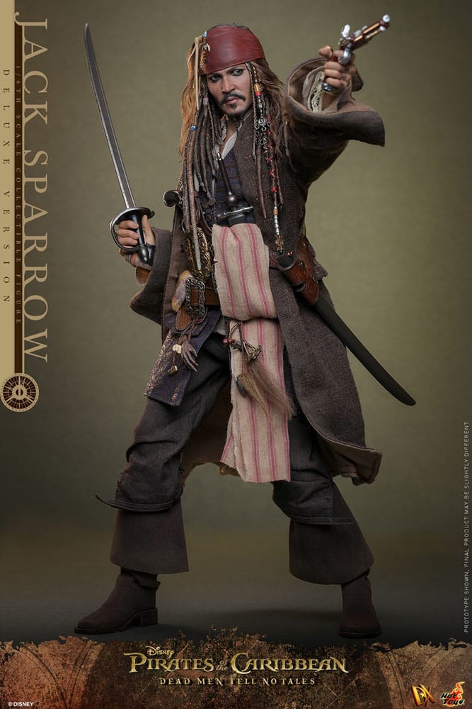 Jack Sparrow Piratas del Caribe La venganza de Salazar Deluxe 1/6