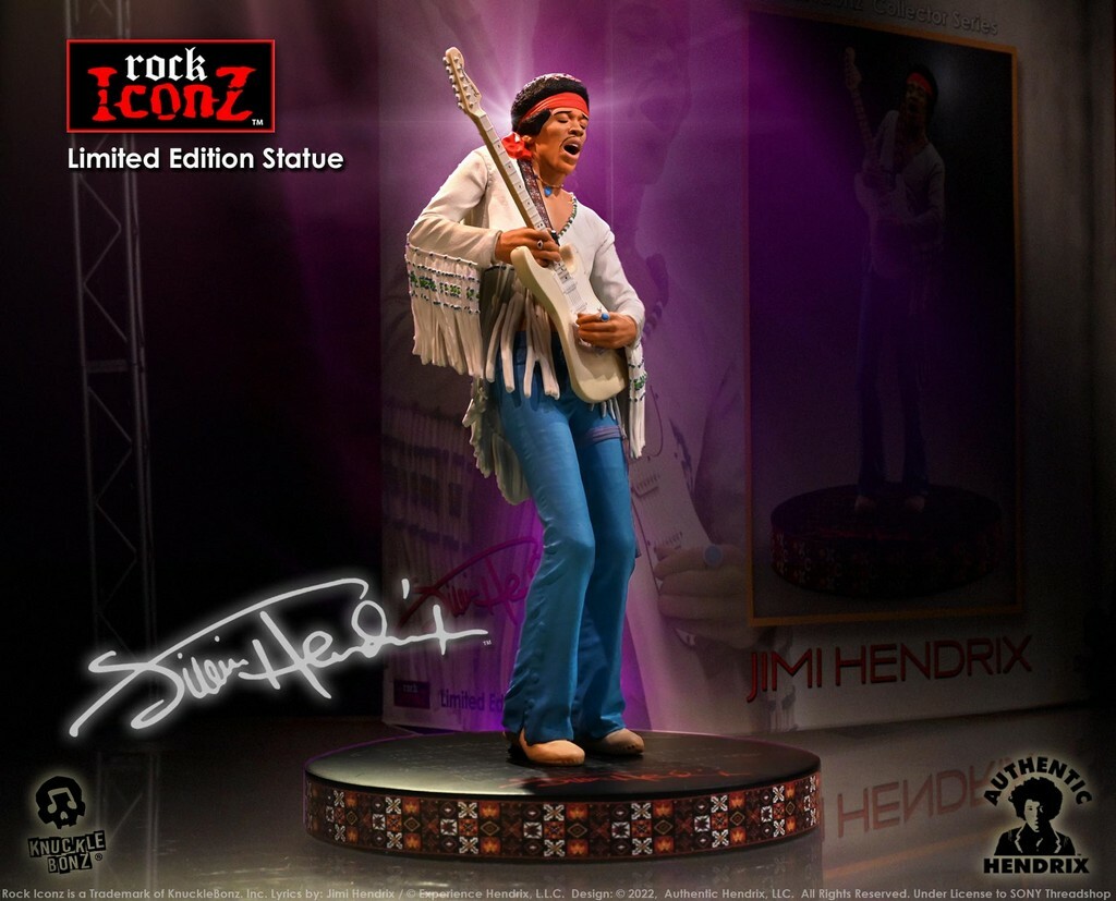 Statue Collector Jimi Hendrix Par Knucklebonz - Rock Iconz Nostalgia
