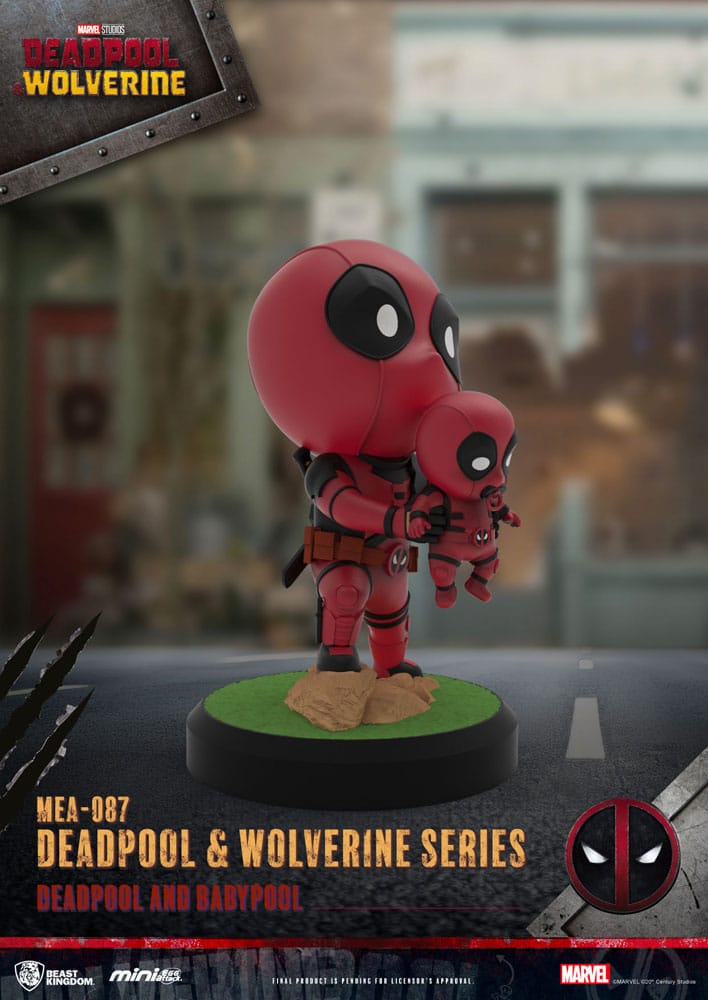Deadpool 3 Pack de 6 Figuras Deadpool & Lobezno Series Mini Egg Attack Set 8 cm Beast Kingdom Toys
