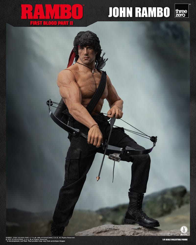 Rambo: primera sangre II Figura 1/6 John Rambo 30 cm ThreeZero
