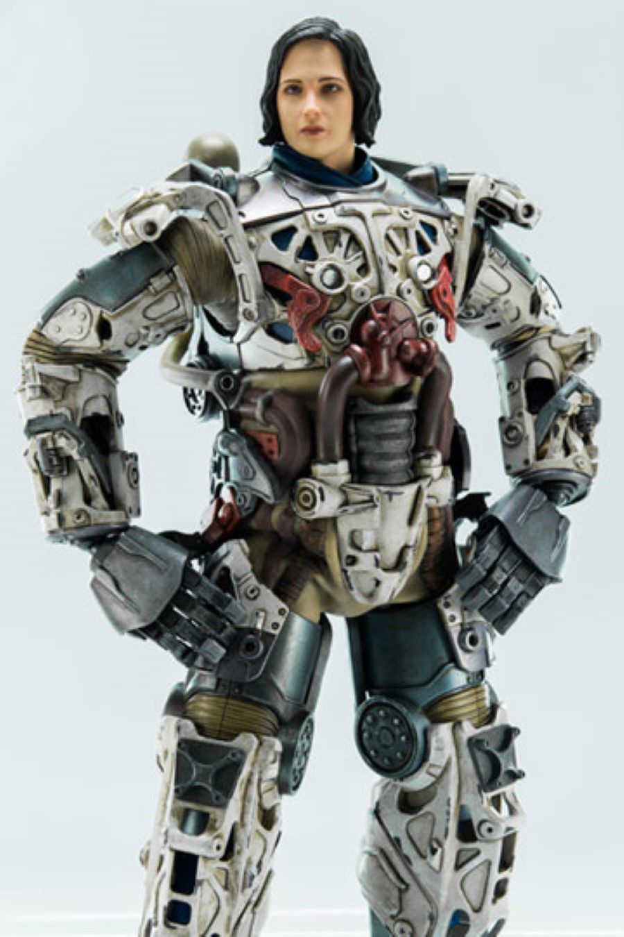 Figura De Acción Fallout T-60 Power Armor Escala 1:6 Threezero - Con LED, Más De 35 Articulaciones, Rifle Incluido