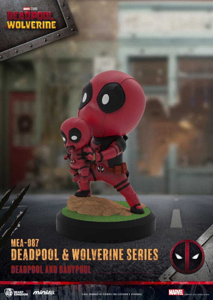 Deadpool 3 Pack de 6 Figuras Deadpool & Lobezno Series Mini Egg Attack Set 8 cm Beast Kingdom Toys
