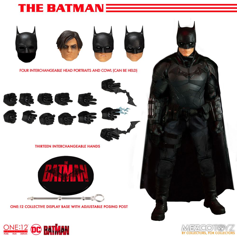 The Batman Figura 1/12 The Batman 17 cm Mezco