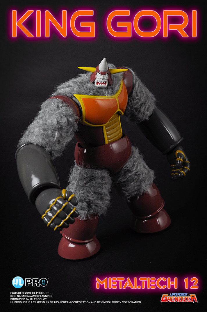 UFO Robot Grendizer Diecast Action Figure Metaltech 12 King Gori 18 cm