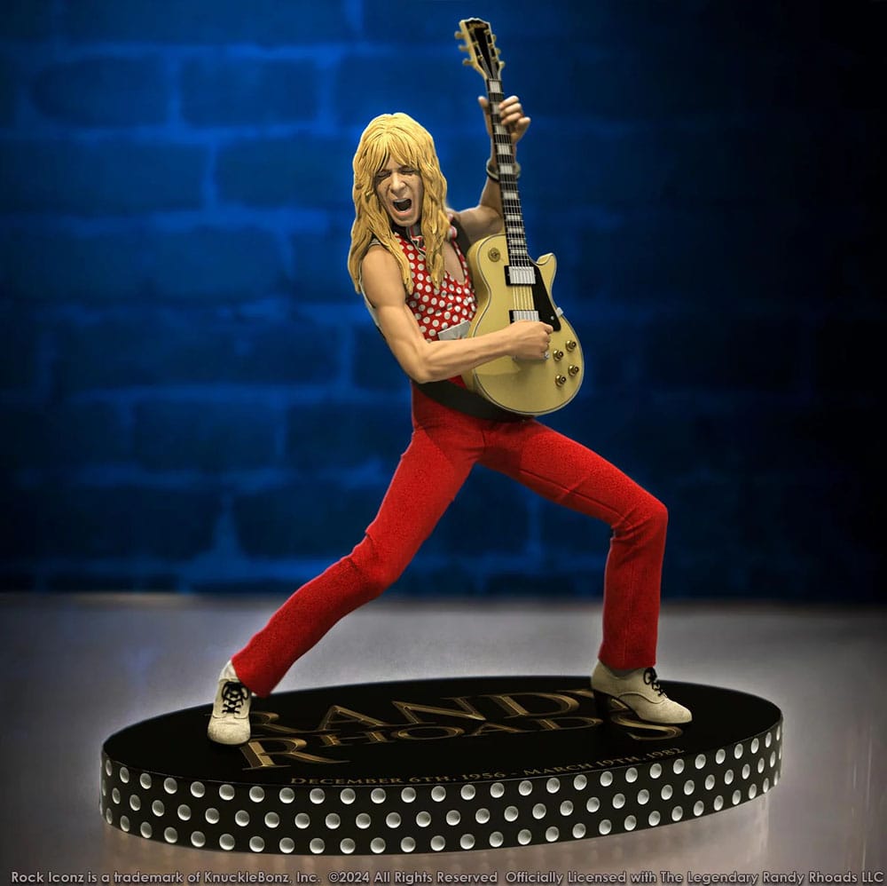 Randy Rhoads IV Estatua Rock Iconz The Early Years Red Version 24