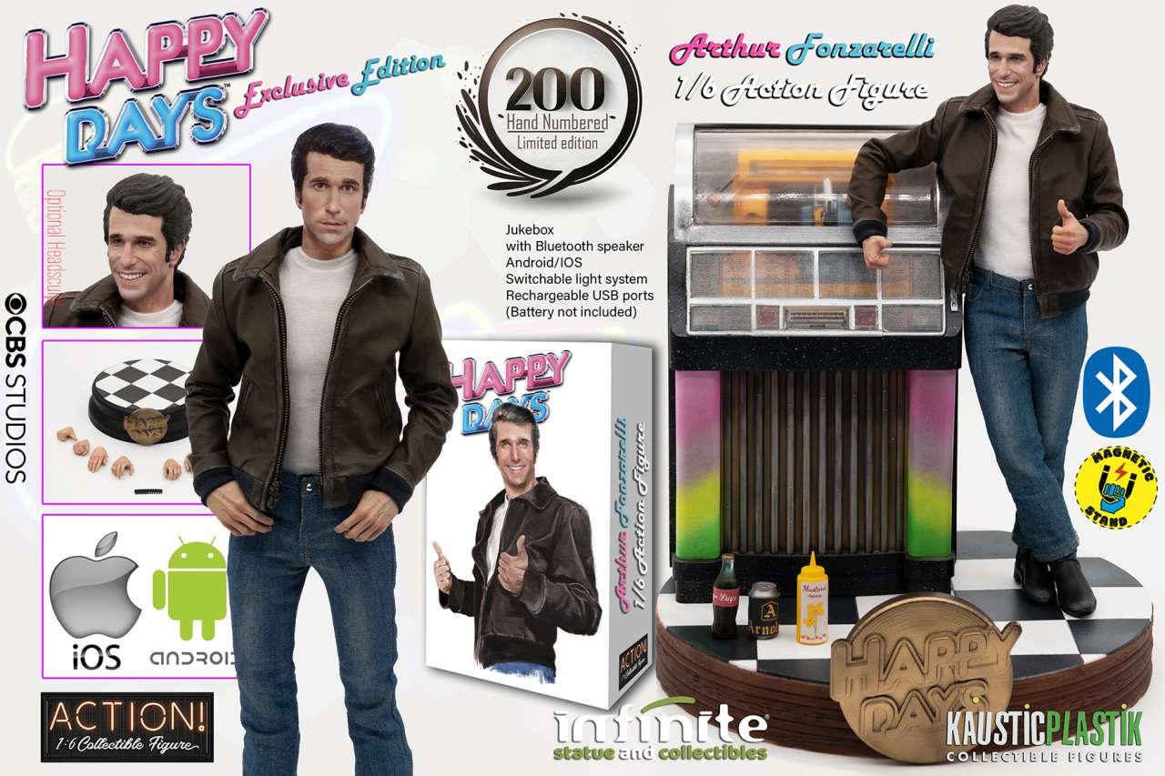 Figurine Fonzie Happy Days 1/6 – Infinite Statue (exclusive, Neuve)