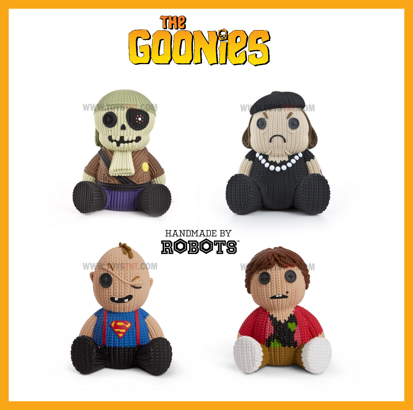 LOS GOONIES COLECCION COMPLETA FIGURA KNIT SERIES HANDMADE BY ROBOTS