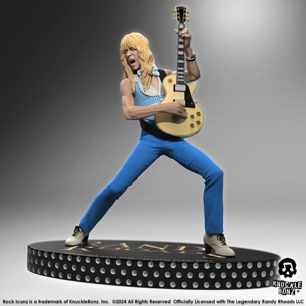 Randy Rhoads IV Estatua Rock Iconz The Early Years Blue Version 24