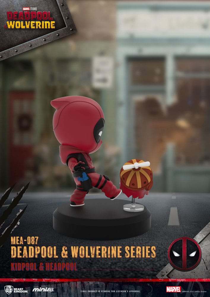 Deadpool 3 Pack de 6 Figuras Deadpool & Lobezno Series Mini Egg Attack Set 8 cm Beast Kingdom Toys