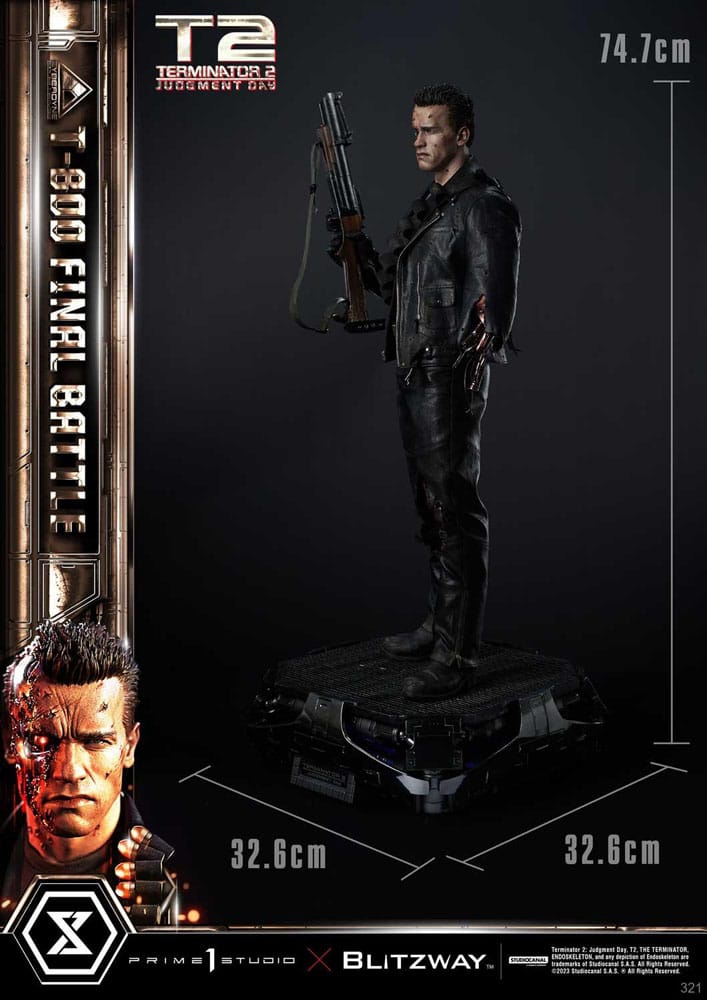 Terminator 2 Estatua Museum Masterline Series 1/3 T-800 Final