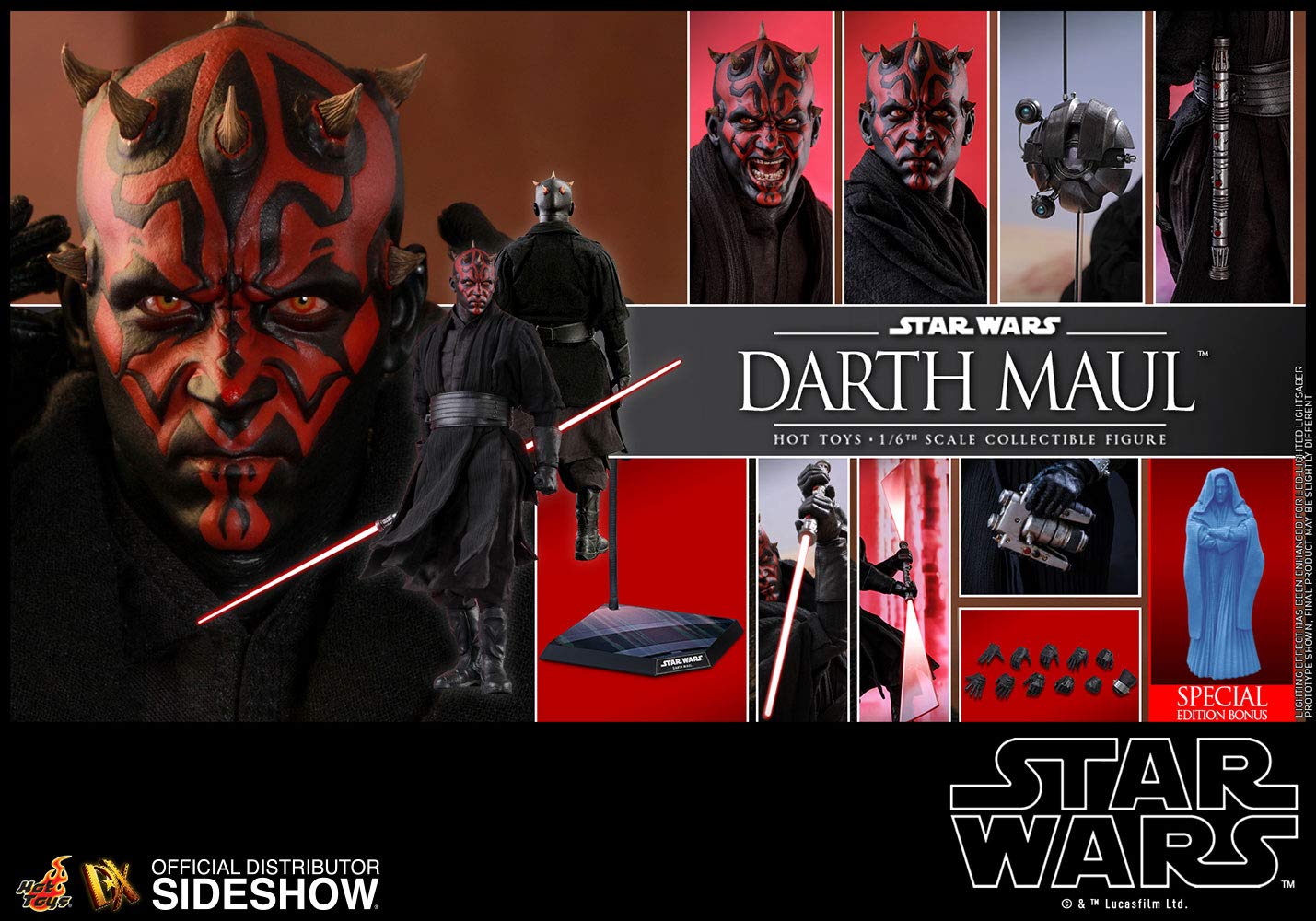 SPECIAL EDITION DX-16 DARTH MAUL STAR WARS LA AMENAZA FANTASMA