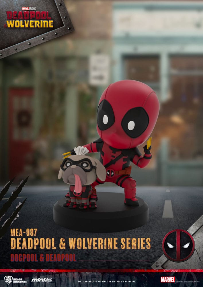Deadpool 3 Pack de 6 Figuras Deadpool & Lobezno Series Mini Egg Attack Set 8 cm Beast Kingdom Toys
