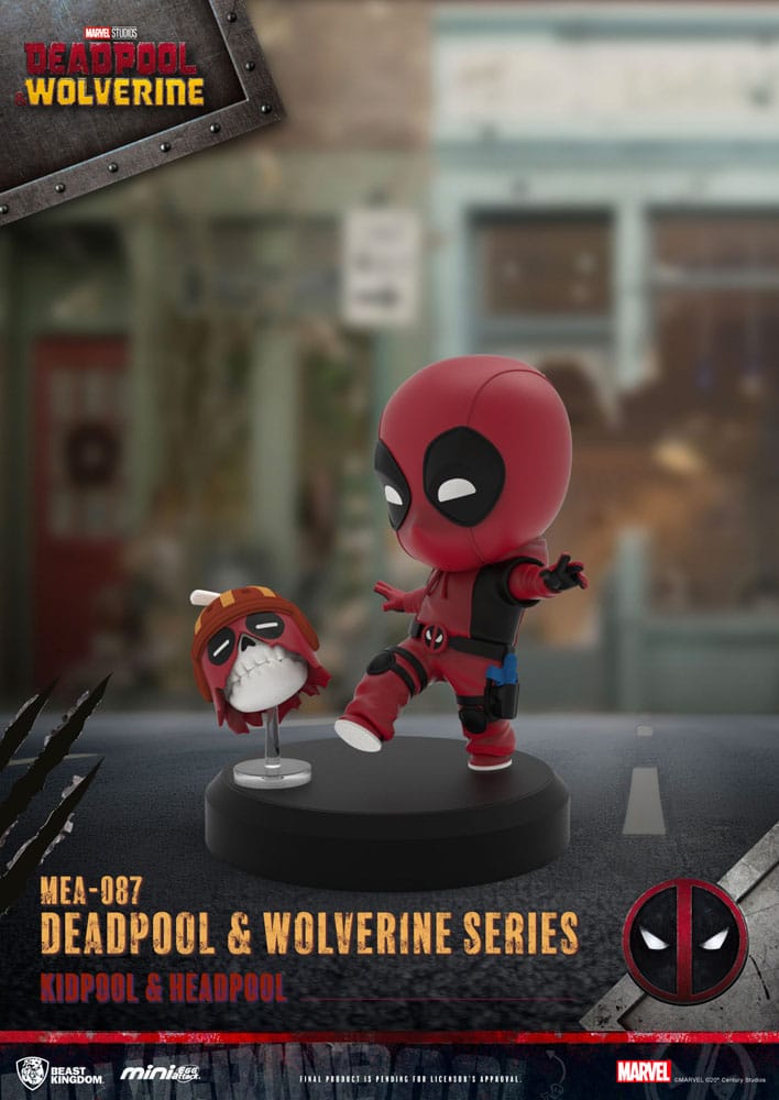 Deadpool 3 Pack de 6 Figuras Deadpool & Lobezno Series Mini Egg Attack Set 8 cm Beast Kingdom Toys